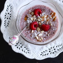 Raspberry Vanilla Chia Pudding