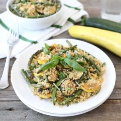 Quinoa with Grilled Summer Squash