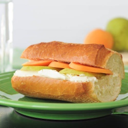 Apricot, Pear and Brie Sandwich