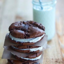 Caramel Brownie Pies