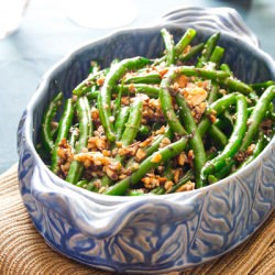 Green Beans with Walnuts and Balsamic