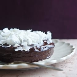 Coconut and Chocolate Steam Cake