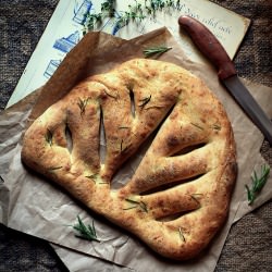 Fougasse with Rosemary and Cheese