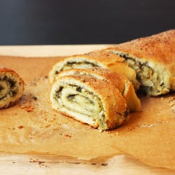 Pesto Pinwheel Pizza Bread