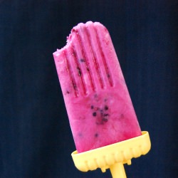 Berry Lime Yogurt Pops