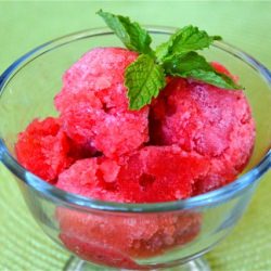 Orange-Strawberry Sorbet