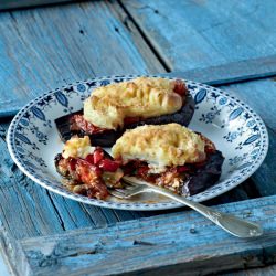 Baked Stuffed Aubergines