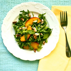 Arugula, Peach & Mint Salad
