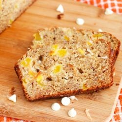 White Choco Mango Banana Bread