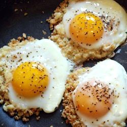 Breadcrumb-Fried Eggs