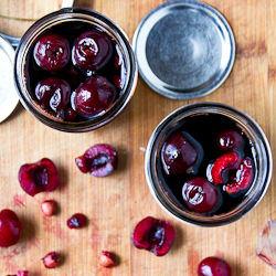 Balsamic Pickled Cherries