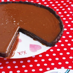 Salted-Caramel Dark Chocolate Tart