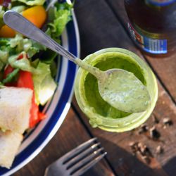 BLT Salad with Avocado Vinaigrette