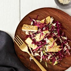 Coleslaw with Crispy Tofu