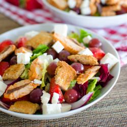 Chicken, Feta and Strawberry Salad