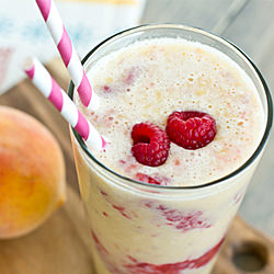 Peach Melba Shake