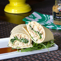 Chicken Salad Flatbread Pinwheels