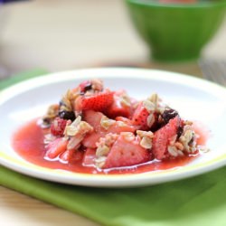 Chocolate Strawberry Crisp