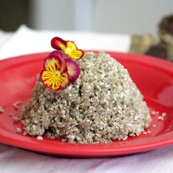 Millet flour steamed meal