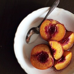 Maple Roasted Peaches