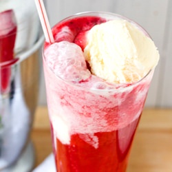 Blackberry Gin Fizz Float
