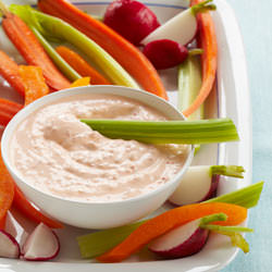 Red-Pepper Dip with Raw Veggies