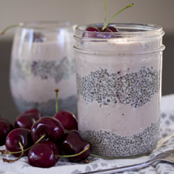 cherry chia seed parfait