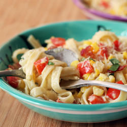 Summer Sweet Corn Fettuccine