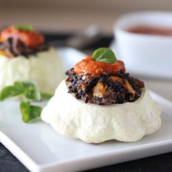 Black Rice & Sausage Squash