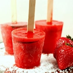 Strawberry Margarita Ice Pops