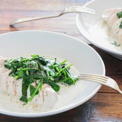 Coconut Chicken with Greens