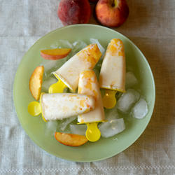 Peaches and Cream Popsicles