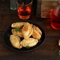 Fried flaky pastry with tuna