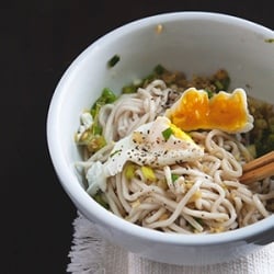 Ginger scallion noodles