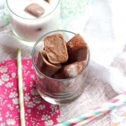 Frozen Hot Chocolate Ice Cubes