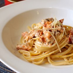 Smoked Salmon Linguine