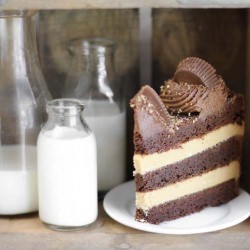 Pb cup brownie cake