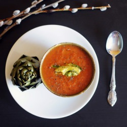 tomato red pepper soup