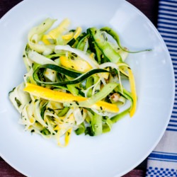 Minted Zucchini Tagliatelle