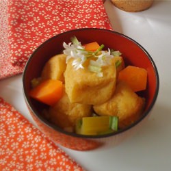 Fried Tofu Puffs Simmered in Broth