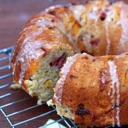 Peach Yogurt Bundt Cake