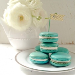 Baby Blue Macarons