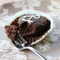 Dark Chocolate Baby Cheesecakes