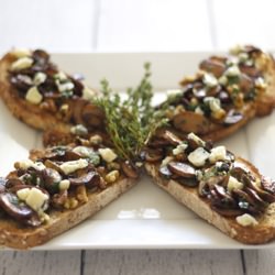 Mushroom Marsala Bruschetta