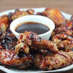 Grilled Honey BBQ Chicken Wings