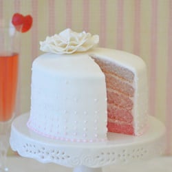 Champagne & Strawberries Cake
