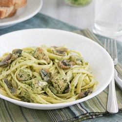 Chicken Pasta with Cilantro Pesto