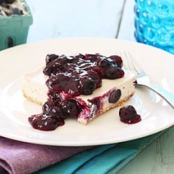 Skinny Blueberry Cheesecake
