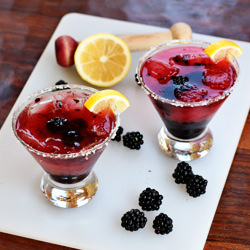 fresh blackberry margaritas