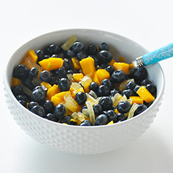 Blueberry Mango and Ginger Salad